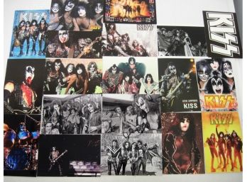 Collection Of Vintage KISS Photos And Postcards