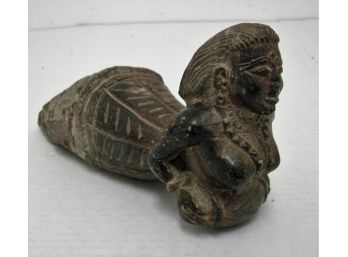 Estate Find Old Limestone  Sphinx Statue