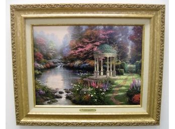 2002 Thomas Kinkade 'The Garden Of Prayers' With Certificate Of Authentisity