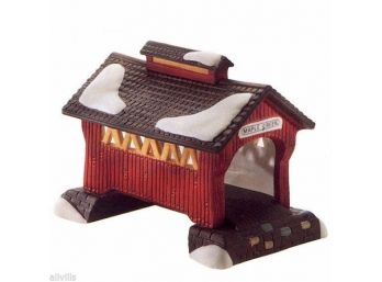 Department 56 Heritage Village Collection 'Red Covered Bridge'