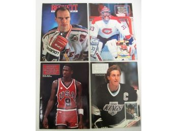 Lot Of 4 Vintage Beckett  Magazines Including Issue #1 Wayne Gretzky  Michael Jordan