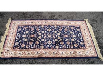 Oriental Silk Throw Rug 34x56'