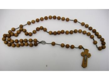 Large Vintage Wooden Rosary Beads From Notre Dame Du Cap  Canada