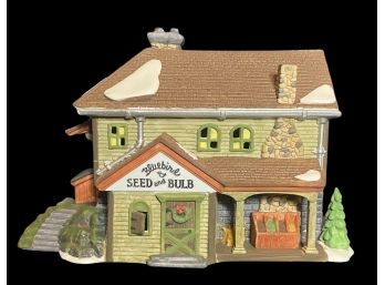 Department 56 Heritage Village Collection 'Bluebird Seed And Bulb' New England Village Series