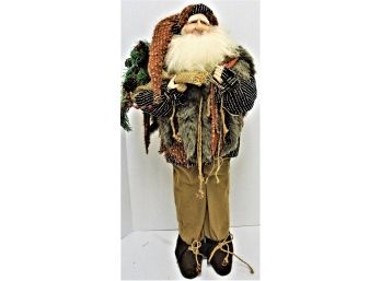 Country Rustic Hobo Santa Claus Approx. 32'