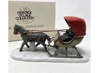 Department 56 Heritage Village Collection 'One Horse Open Sleigh'