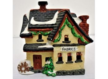 Dickens Keepsake Porcelain Lighted Fabric Shop