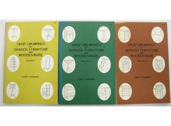 Shop Drawings Of Shaker Furniture And Woodenware Volumes 1,2, And 3