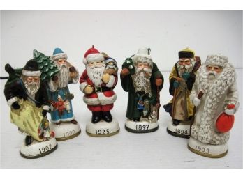 Set Of 5 Vintage Reproduction Early Santa Claus Figure6