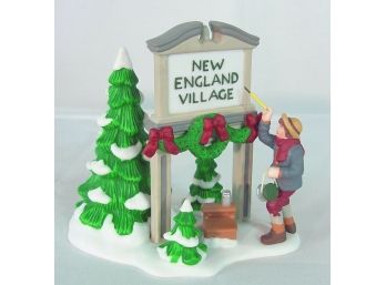 Department 56 Heritage Village Collection 'Fresh Paint'  New England Village Sign