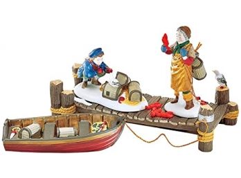 Department 56 Heritage Village Collection 'Lobster Trappers' 4 Piece Set