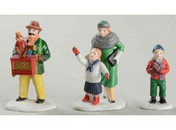 Department 56 Heritage Village Collection 'Organ Grinder' 3 Piece Set