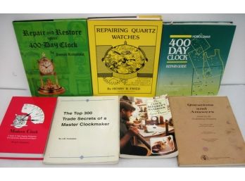 Lot Of 6 Clock & Watch Repair Books