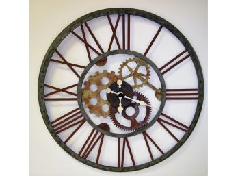 Very Unique 31' Industial Look Metal Gear Clock