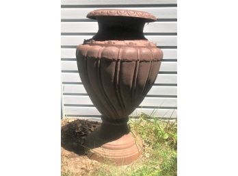 HUGE CAST IRON URN