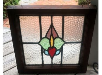 VERY NICE STAINED-GLASS WINDOW