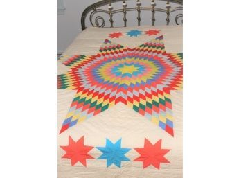 Vintage Patchwork Quilt - Bright Colors