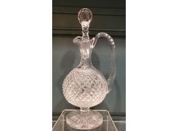 Vintage Pretty Crystal Decanter With Stopper