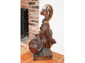 Free Form Root Wood Sculpture By Lloyd Lasdon