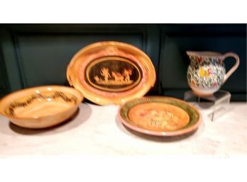 Italian Ceramics & Pottery Serving Assortment - Deruta & Rubino's Art Village