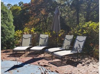 Four Brown Jordan Pool & Patio Lounger Chairs & More