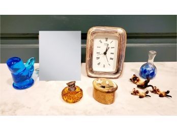 Cute Decorative Assortment - Figurines, Antique Snuff Bottle & More