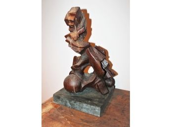 Vintage Free Form Root Wood Sculpture By Lloyd Lasdon