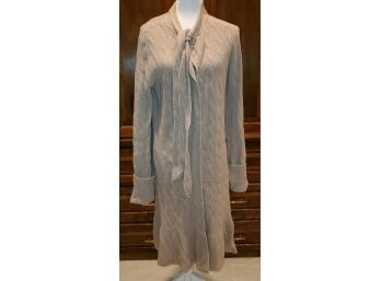 Ladies Piazza Sempione Italy Size 12 Wool Cashmere Blend Beige Duster Style Cardigan Sweater