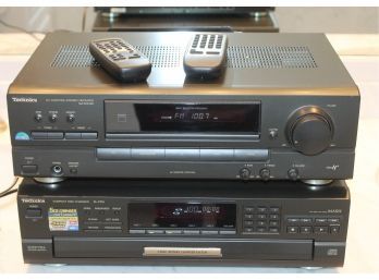 Technics Stereo Receiver And Technics Compact Disc Player