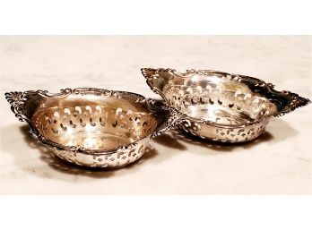 Pair Of Vintage Gorham Sterling Silver Mint / BonBon / Nut Dish 3 78 4780 Cromwell Pattern