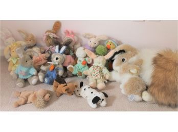 Collection Of Vintage Ty Beanies And Hugfun Plush Toys