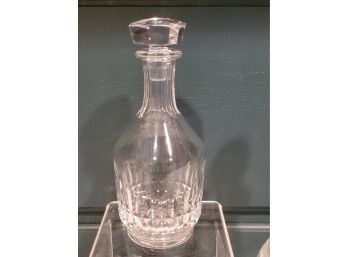 Beautiful Vintage Baccarat France Crystal Signed Decanter With Stopper