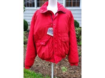 Vintage Retro Bright Red CB Sports Men's Size Small Ski Jacket