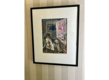 Signed Painting Of An Artist