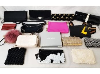 Nice Selection Of Sixteen Wristlets, Clutches & Small Purses