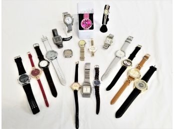 Great Selection Of Eighteen Men's And Women's Wrist Watches