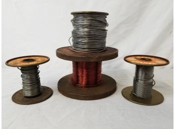 Four Spools Of Solder Wire - Partially Full