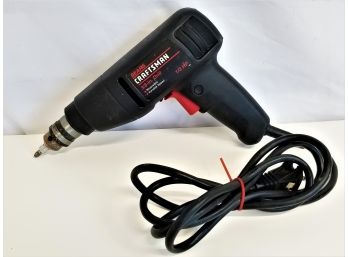 Vintage Sears Craftsman  3/8 In Corded Drill Reversible Variable Speed 1/3 HP Made In The  USA