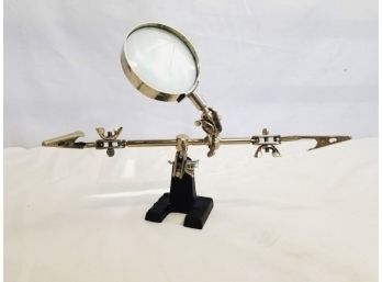 Helping Hands Magnifying Glass Jewelry Clamp Holder Stand