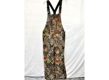 Men's LL Bean Mossy Oak Camouflage Hunting Bib Overalls  Size L Regular