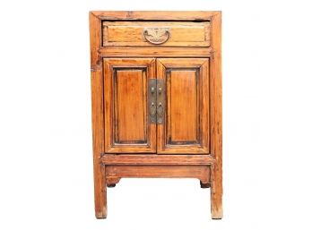 Asian Style Cabinet With Panel Doors - Batwing Handle