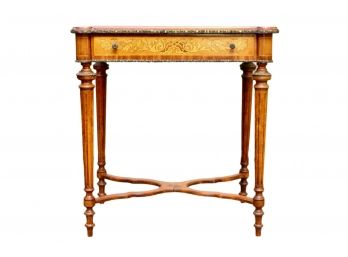 Louis XVI-Style  Marquetry And Paint Decorated Hall Table