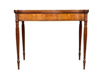 Sheraton Style Mahogany Card Gateleg Table