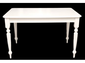 Painted White Hardwood Table