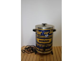 Vintage West Bend Monroe Shock Absorbers 30 Cup Electric Coffee Pot Percolator