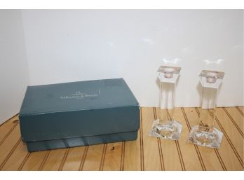 Villeroy & Boch Lead Crystal Candle Stick Holders