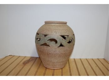 Pierced Pottery/Terracotta Decorative Vase