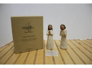 Demdaco WILLOW TREE Sisters By Heart Figurine Set With Box