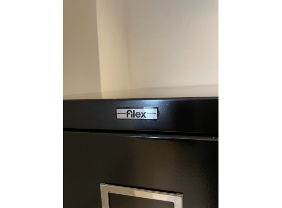 Black Metal Filex File Cabinet