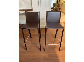 Set Of Two Counter Height Chairs (One Of Two Sets)